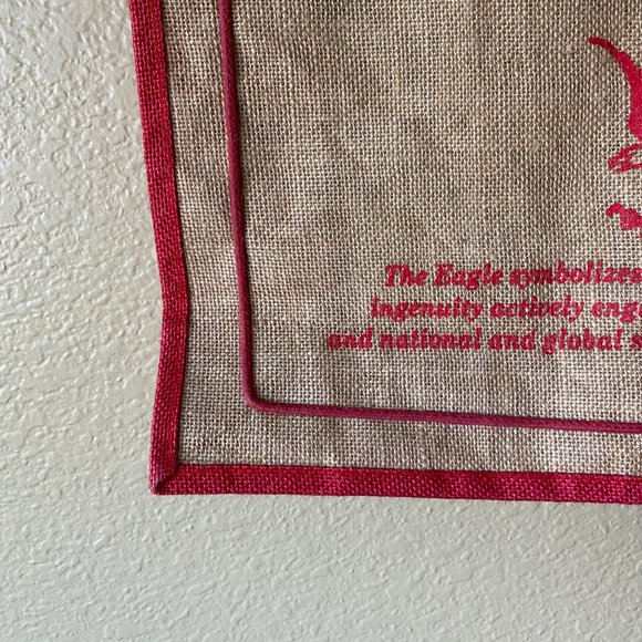 Spelman College Class of 2022 Burlap Shoulder Tote Eco Friendly Shopping Bag - Picture 6 of 14